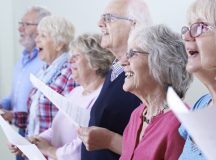 Group Of Seniors Singing In Choir Together